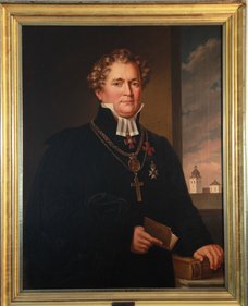 Johan Jacob Hedrén. Porträtt på Stiftskansliet i Karlstad.